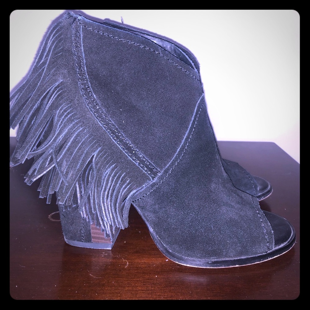 Fringe booties